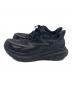 HOKA (ホカ) クリフトン 9 ワイド ローカットスニーカー ブラック サイズ:26cm：8000円
