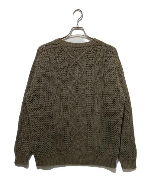 BATONER（バトナ―）BATONER (バトナ―) STEVEN ALAN (スティーブンアラン) 別注フィッシャーマンニット カーキ サイズ:3の古着・服飾アイテム