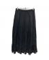 JOURNAL STANDARD LUXE（ジャーナルスタンダード ラックス）の古着「ポプリン レーススカート」｜ブラック