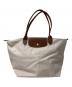 LONGCHAMP（ロンシャン）の古着「ル プリアージュオリジナル L ショルダーバッグ ペーパー  リサイクルキャンバス」｜ベージュ