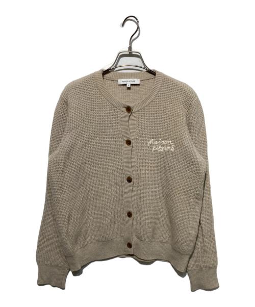 maison kitsune（メゾンキツネ）MAISON KITSUNE (メゾンキツネ) カーディガン ベージュ サイズ:Mの古着・服飾アイテム