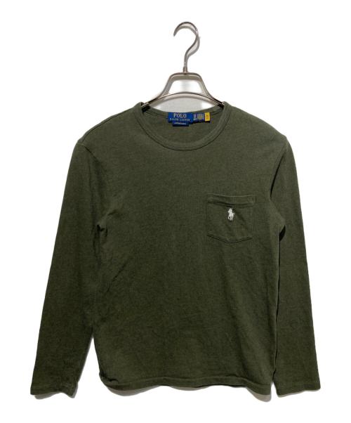 POLO RALPH LAUREN（ポロ・ラルフローレン）POLO RALPH LAUREN (ポロ・ラルフローレン) LSCNPKTM1-LONG SLEEVE-KINT カーキ サイズ:XSの古着・服飾アイテム