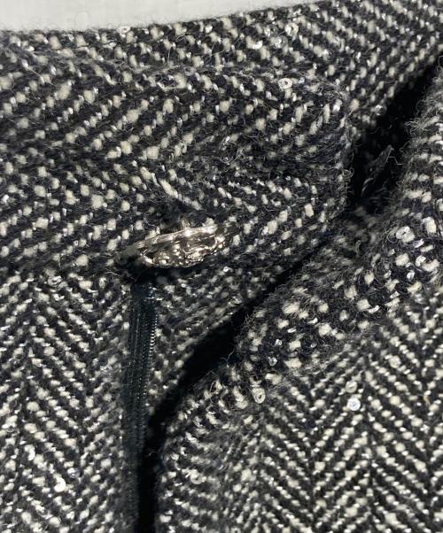 sheller（シェリエ）sheller (シェリエ) ヘリンボーンショートパンツ ブラック サイズ:Sの古着・服飾アイテム