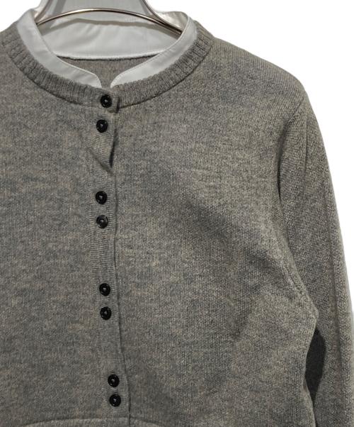 Bibiy.（ビビィ）Bibiy. (ビビィ) ドッキングカーディガン グレー サイズ:Freeの古着・服飾アイテム