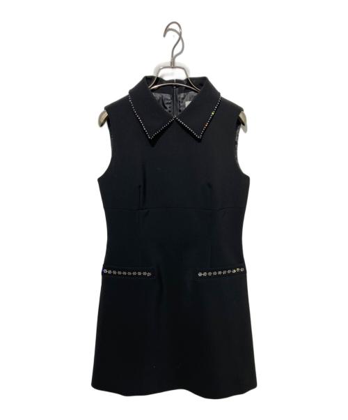 sheller（シェリエ）sheller (シェリエ) フラワービジュードレス ブラック サイズ:不明の古着・服飾アイテム