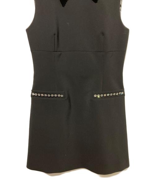 sheller（シェリエ）sheller (シェリエ) フラワービジュードレス ブラック サイズ:不明の古着・服飾アイテム