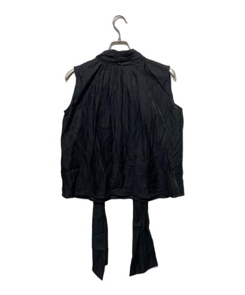 anuans（アニュアンス）anuans (アニュアンス) シアールーバンブラウス ブラック サイズ:Freeの古着・服飾アイテム