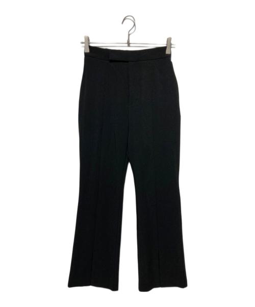 anuans（アニュアンス）anuans (アニュアンス) ストレッチスリットフレアパンツ ブラック サイズ:Sの古着・服飾アイテム