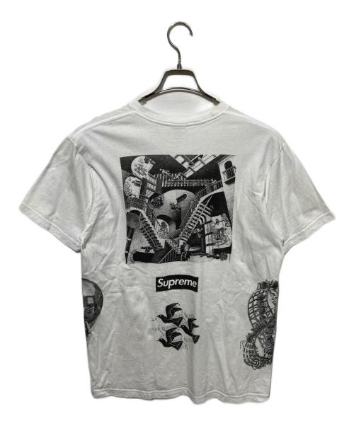 SUPREME（シュプリーム）Supreme (シュプリーム) 17SS M.C. Escher Collage Ｔシャツ ホワイト サイズ:Lの古着・服飾アイテム