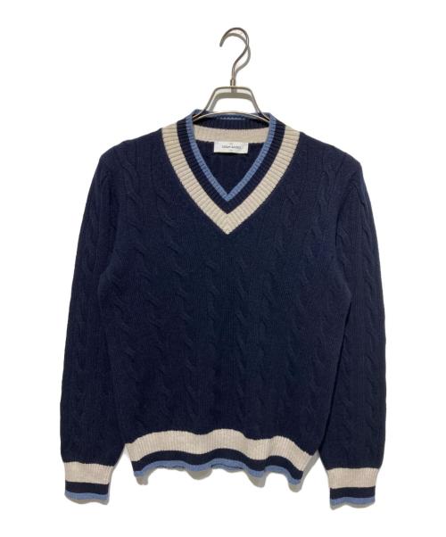 GRAN SASSO（グランサッソ）GRAN SASSO (グランサッソ) Vネックニット ネイビー サイズ:46の古着・服飾アイテム