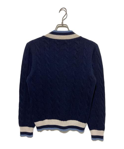 GRAN SASSO（グランサッソ）GRAN SASSO (グランサッソ) Vネックニット ネイビー サイズ:46の古着・服飾アイテム