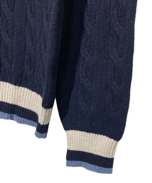 GRAN SASSO（グランサッソ）GRAN SASSO (グランサッソ) Vネックニット ネイビー サイズ:46の古着・服飾アイテム
