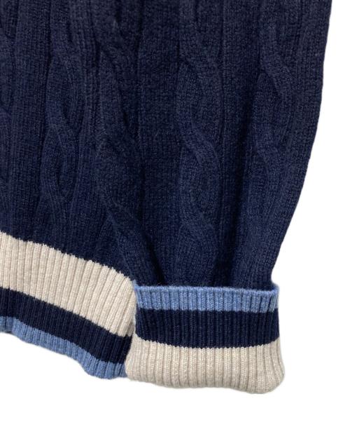 GRAN SASSO（グランサッソ）GRAN SASSO (グランサッソ) Vネックニット ネイビー サイズ:46の古着・服飾アイテム