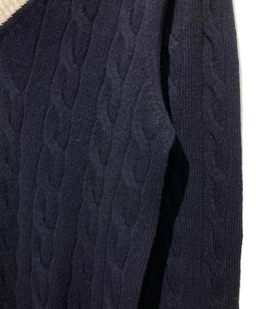 GRAN SASSO（グランサッソ）GRAN SASSO (グランサッソ) Vネックニット ネイビー サイズ:46の古着・服飾アイテム