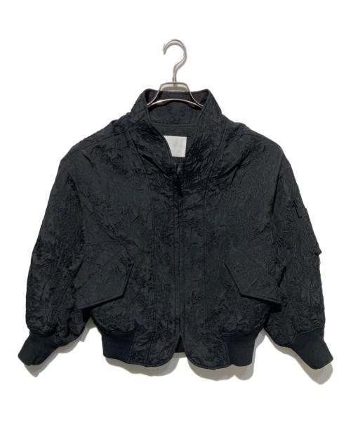 Mame Kurogouchi（マメクロゴウチ）Mame Kurogouchi (マメクロゴウチ) Floral Jacquard Triple Cloth Jacket ブラック サイズ:1の古着・服飾アイテム