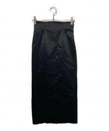 BIOTOP（ビオトープ）の古着「sheer tight skirt」｜ブラック