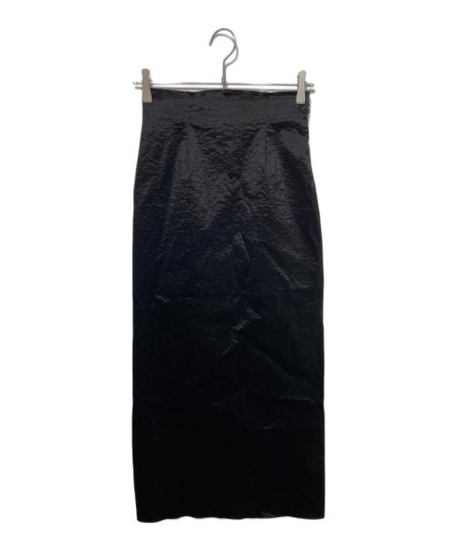 BIOTOP（ビオトープ）BIOTOP (ビオトープ) sheer tight skirt ブラックの古着・服飾アイテム