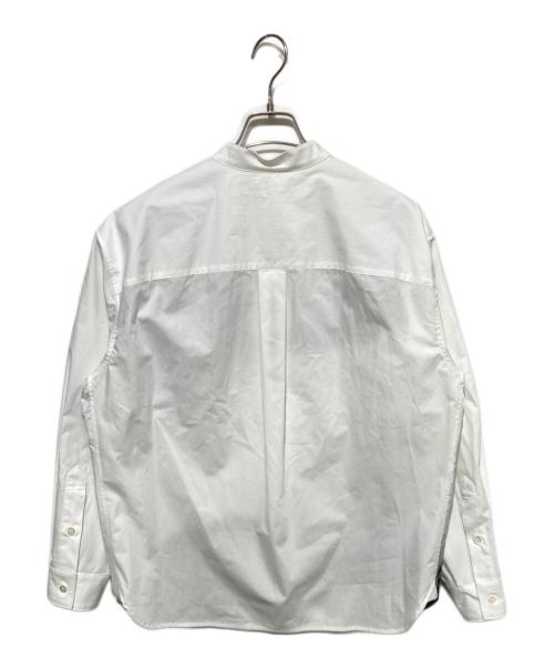 HERALBONY（ヘラルボニー）HERALBONY (ヘラルボニー) バンドカラーシャツ「タイトル不明」 ホワイト サイズ:Mの古着・服飾アイテム