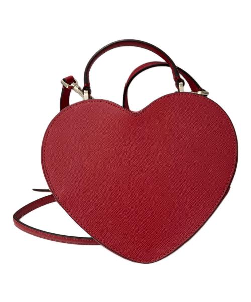 Kate Spade（ケイトスペード）Kate Spade (ケイトスペード) Love Shack ハート型クロスボディバッグ レッドの古着・服飾アイテム