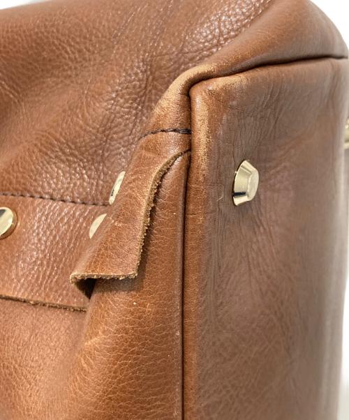 Vivienne Westwood（ヴィヴィアンウエストウッド）Vivienne Westwood (ヴィヴィアンウエストウッド) NUROCK スタッズレザーハンドバッグ ブラウンの古着・服飾アイテム