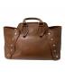 Vivienne Westwood (ヴィヴィアンウエストウッド) NUROCK スタッズレザーハンドバッグ ブラウン：14000円