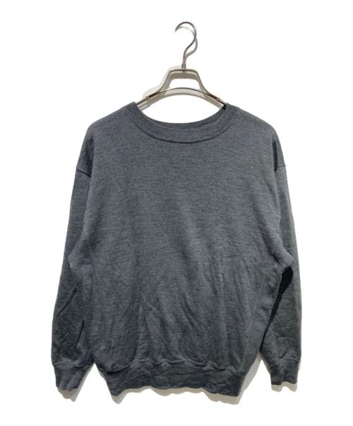 koti BEAUTY&YOUTH（コティ ビューティーアンドユース）koti BEAUTY&YOUTH (コティ ビューティーアンドユース) MERINO WOOL SWEAT グレー サイズ:Sの古着・服飾アイテム