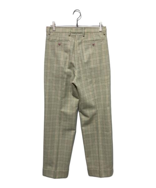 GUCCI（グッチ）GUCCI (グッチ) タータンチェック ウールスラックス グリーン サイズ:46の古着・服飾アイテム