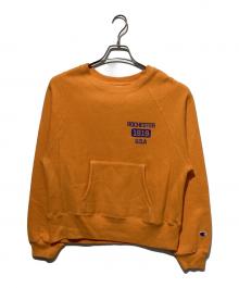 Champion（チャンピオン）の古着「リバースウィーブスウェット」｜オレンジ