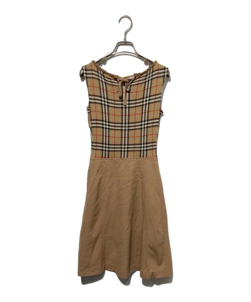 BURBERRY BLUE LABEL（バーバリー ブルー レーベル）BURBERRY BLUE LABEL (バーバリー ブルー レーベル) ノースリーブワンピース ベージュ サイズ:38の古着・服飾アイテム