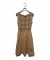 BURBERRY BLUE LABEL (バーバリー ブルー レーベル) ノースリーブワンピース ベージュ サイズ:38：12000円
