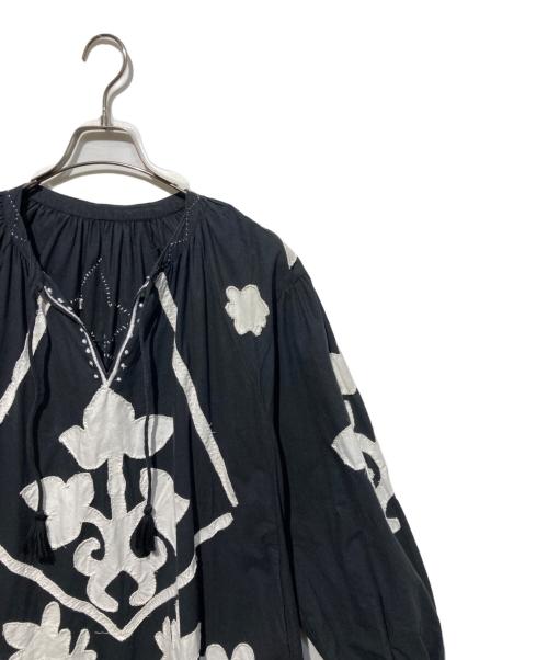 freada（フリーダ）Freada (フリーダ) パーツ刺繍ワンピース ブラック サイズ:ONEの古着・服飾アイテム