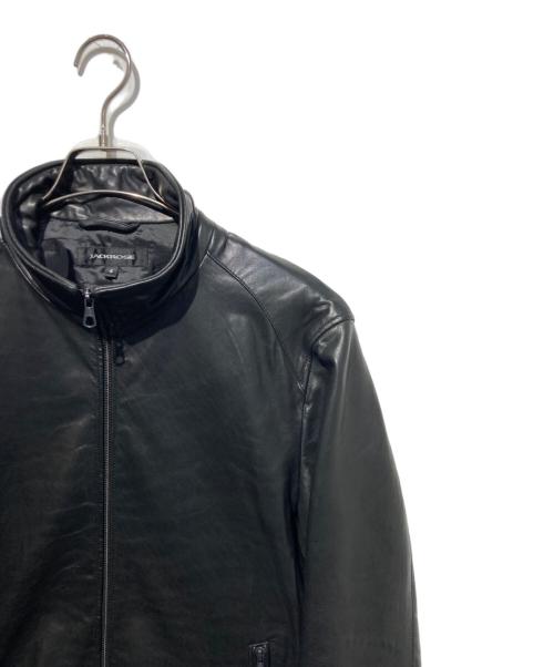 JACKROSE（ジャックローズ）JACKROSE (ジャックローズ) レザージャケット ブラック サイズ:Lの古着・服飾アイテム