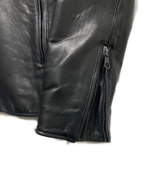 JACKROSE（ジャックローズ）JACKROSE (ジャックローズ) レザージャケット ブラック サイズ:Lの古着・服飾アイテム