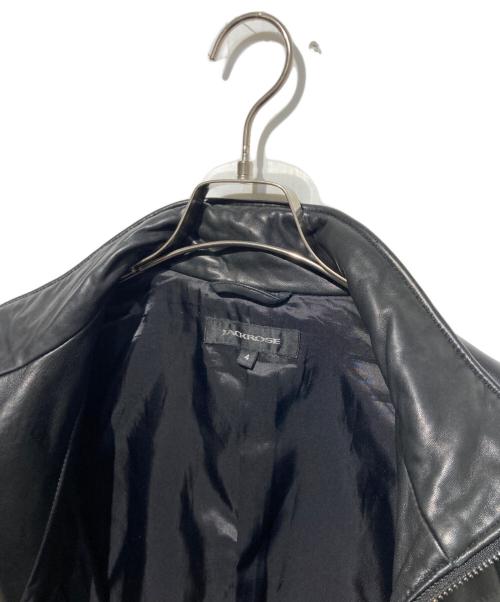 JACKROSE（ジャックローズ）JACKROSE (ジャックローズ) レザージャケット ブラック サイズ:Lの古着・服飾アイテム