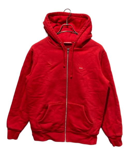 SUPREME（シュプリーム）Supreme (シュプリーム) Small Box Thermal Zip-Up Sweat レッド サイズ:Mの古着・服飾アイテム
