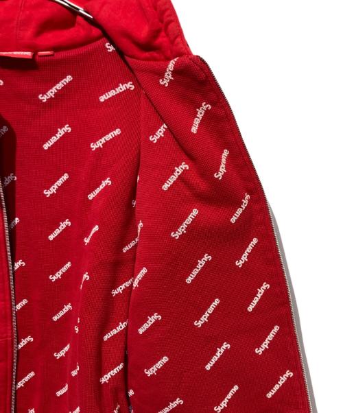 SUPREME（シュプリーム）Supreme (シュプリーム) Small Box Thermal Zip-Up Sweat レッド サイズ:Mの古着・服飾アイテム