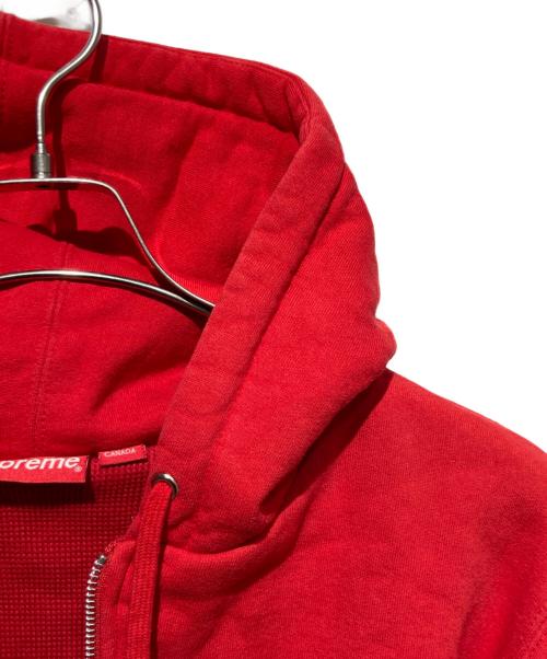 SUPREME（シュプリーム）Supreme (シュプリーム) Small Box Thermal Zip-Up Sweat レッド サイズ:Mの古着・服飾アイテム