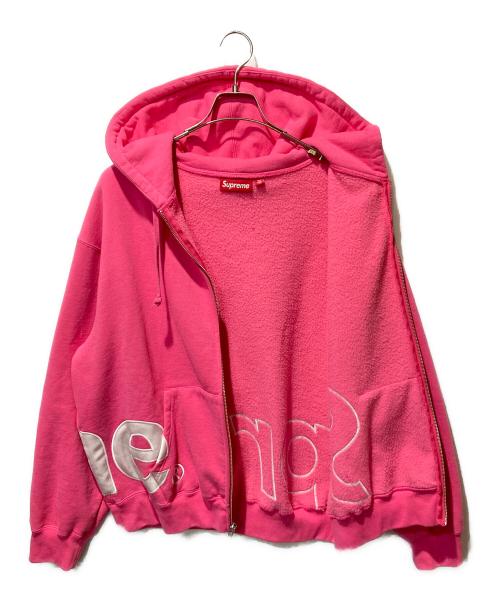 SUPREME（シュプリーム）SUPREME (シュプリーム) Big Logo Zip Up Hooded Sweatshirt Magenta ピンク サイズ:Mの古着・服飾アイテム