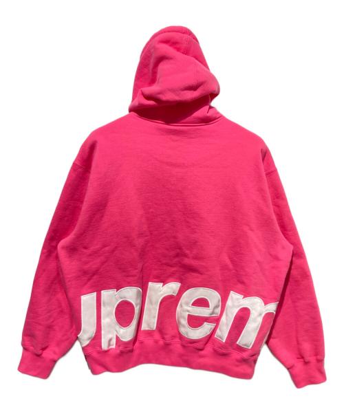 SUPREME（シュプリーム）Supreme (シュプリーム) Big Logo Zip Up Hooded Sweatshirt Magenta ピンク サイズ:Mの古着・服飾アイテム