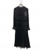 Ameriアメリ）の古着「CHIFFON GATHER DRESS」｜ブラック