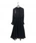 Ameri (アメリ) CHIFFON GATHER DRESS ブラック サイズ:S 未使用品：7000円