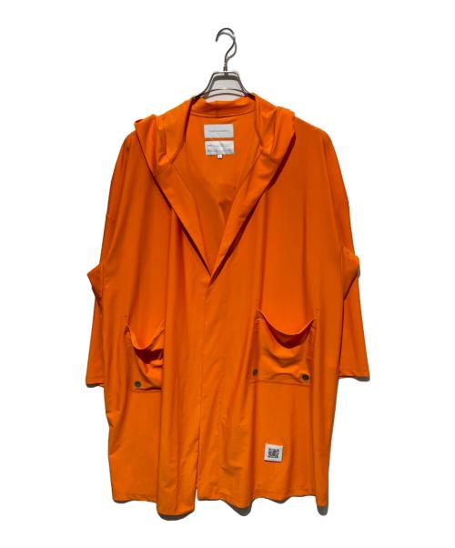 FUMITO GANRYU（フミトガンリュウ）FUMITO GANRYU (フミトガンリュウ) Rash Gown  フーデットガウンコート オレンジ サイズ:2の古着・服飾アイテム