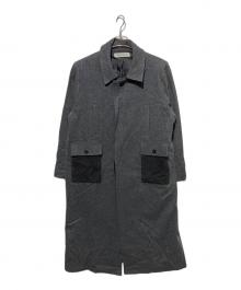 NEW OLD（ニューオールド）の古着「RIB POCKET COAT ニット切替コート」｜グレー