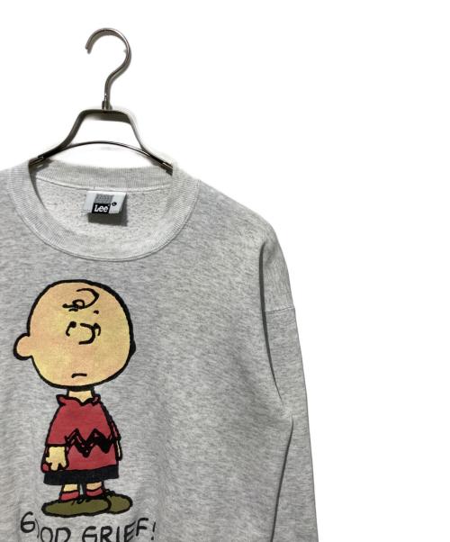 LEE（リー）LEE (リー) プリントスウェット グレー サイズ:Lの古着・服飾アイテム