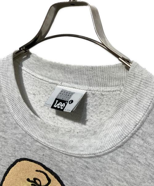 LEE（リー）LEE (リー) プリントスウェット グレー サイズ:Lの古着・服飾アイテム
