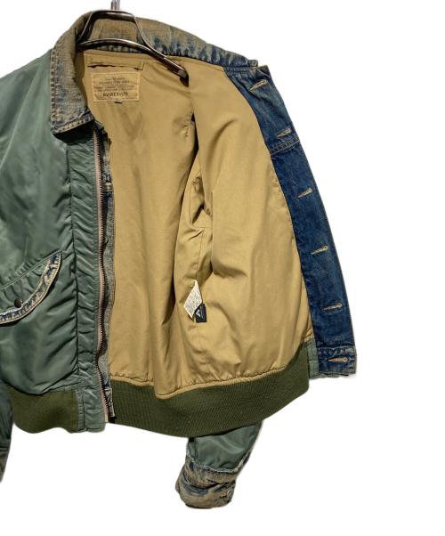 AVIREX（アヴィレックス）AVIREX (アヴィレックス) L-2Bデニム切替ジャケット オリーブ サイズ:Mの古着・服飾アイテム