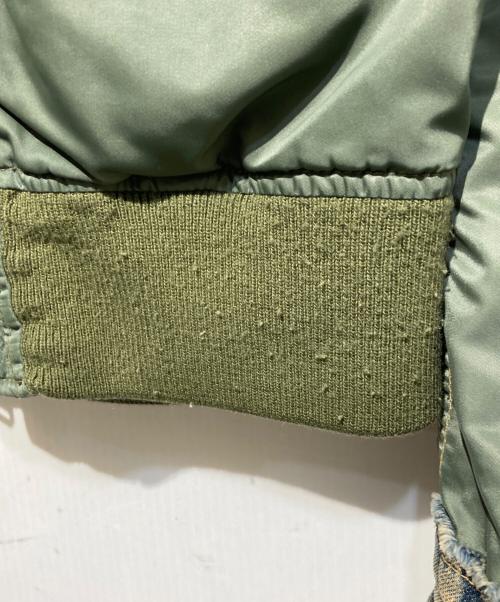 AVIREX（アヴィレックス）AVIREX (アヴィレックス) L-2Bデニム切替ジャケット オリーブ サイズ:Mの古着・服飾アイテム