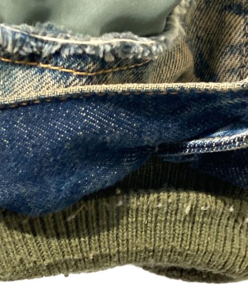 AVIREX（アヴィレックス）AVIREX (アヴィレックス) L-2Bデニム切替ジャケット オリーブ サイズ:Mの古着・服飾アイテム