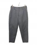 YOHJI YAMAMOTOヨウジヤマモト）の古着「W/C TWILL WASHER BELTED PANTS」｜グレー