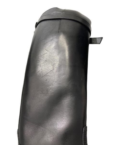 ANN DEMEULEMEESTER（アンドゥムルメステール）ANN DEMEULEMEESTER (アンドゥムルメステール) Leather Stan Riding Boot ブラック サイズ:38 1/2の古着・服飾アイテム